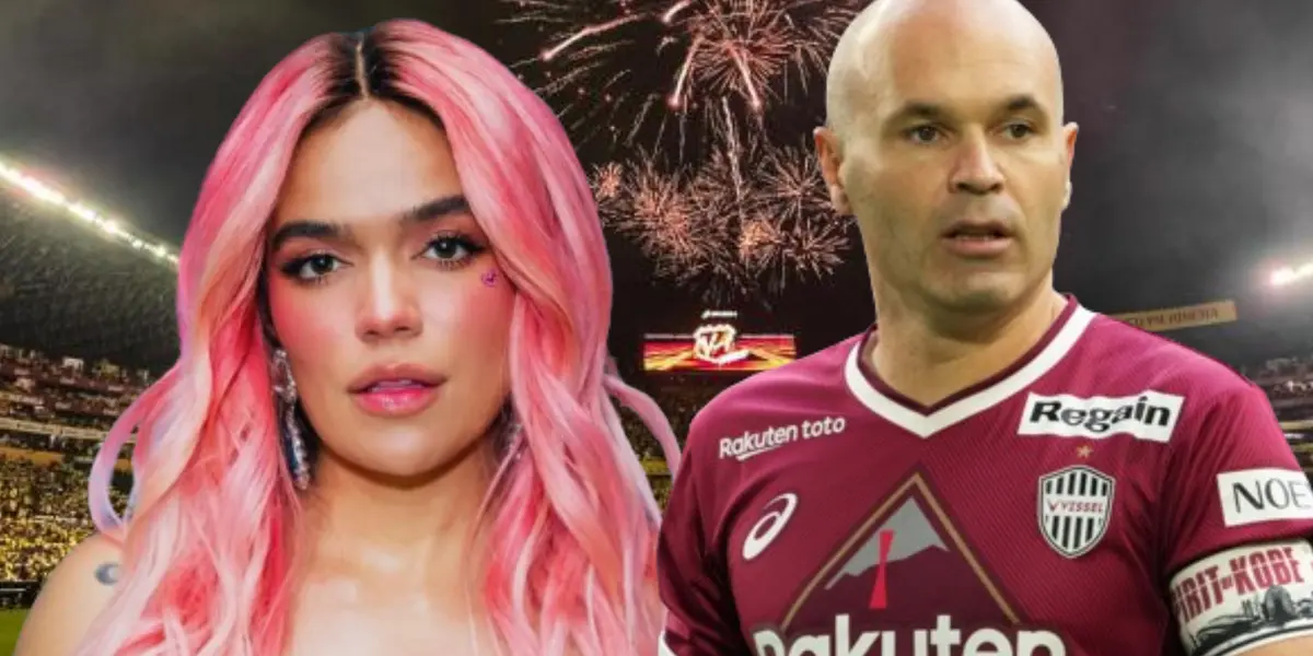 Karol G y Andrés Iniesta 