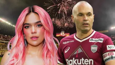 Karol G y Andrés Iniesta 