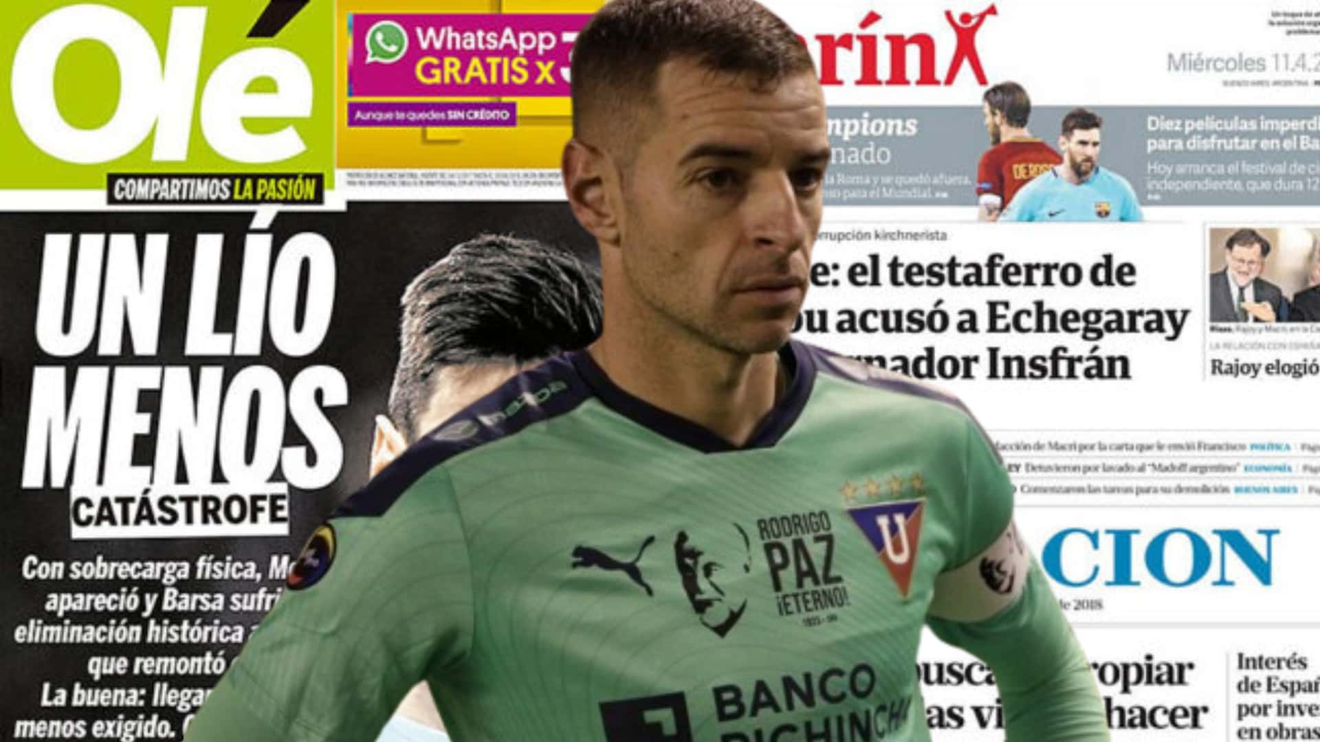 Adrián Gabbarini portero de LDU