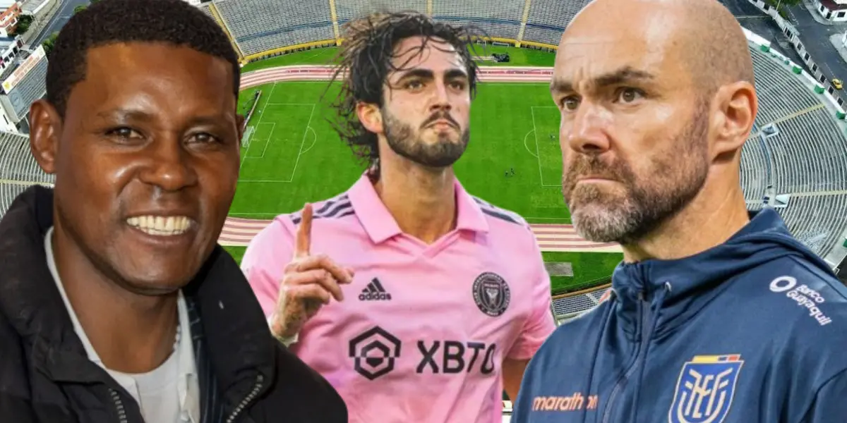 Agustín Delgado, Leonardo Campana y Félix Sánchez (Foto tomada de: Extra/La Tri/Inter de Miami/Primicias)