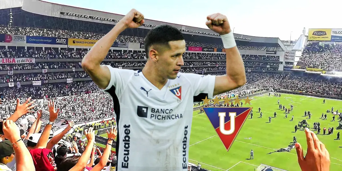 Alex Arce, escudo Barcelona SC. Foto tomada de: Liga de Quito