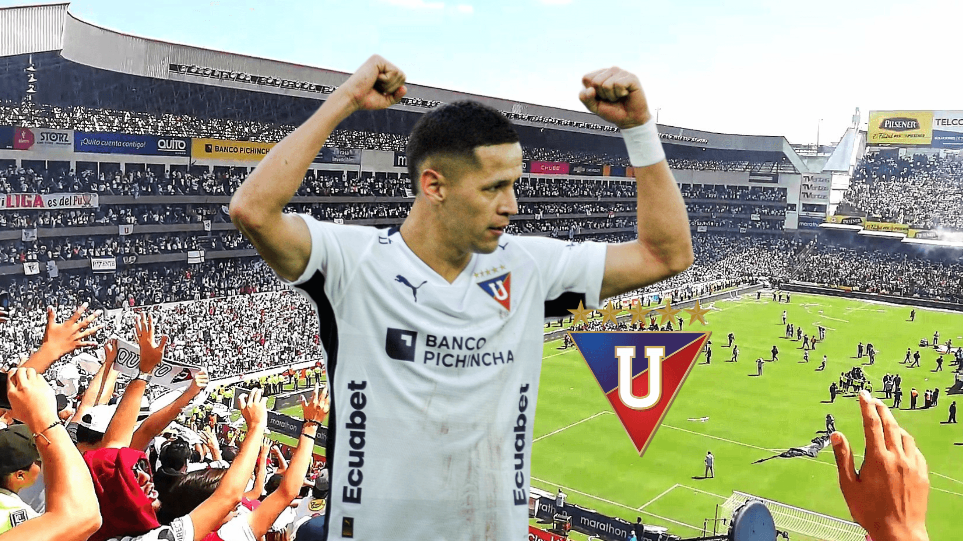 Alex Arce, escudo Barcelona SC. Foto tomada de: Liga de Quito