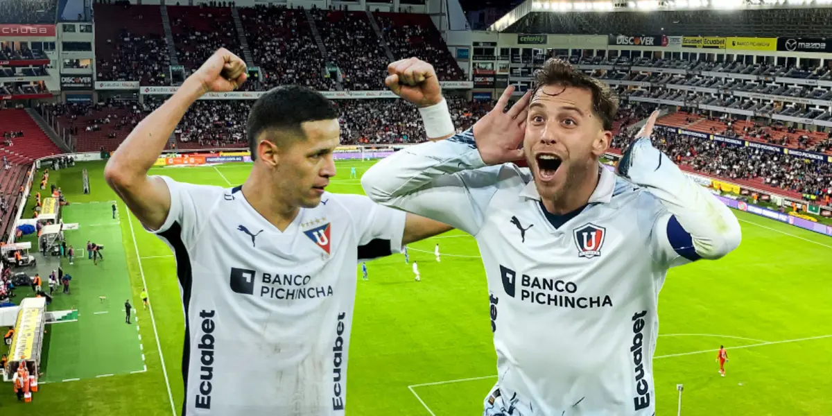 Alex Arce, Ezequiel Piovi. Foto tomada de: Liga de Quito