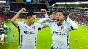 Alex Arce, Ezequiel Piovi. Foto tomada de: Liga de Quito