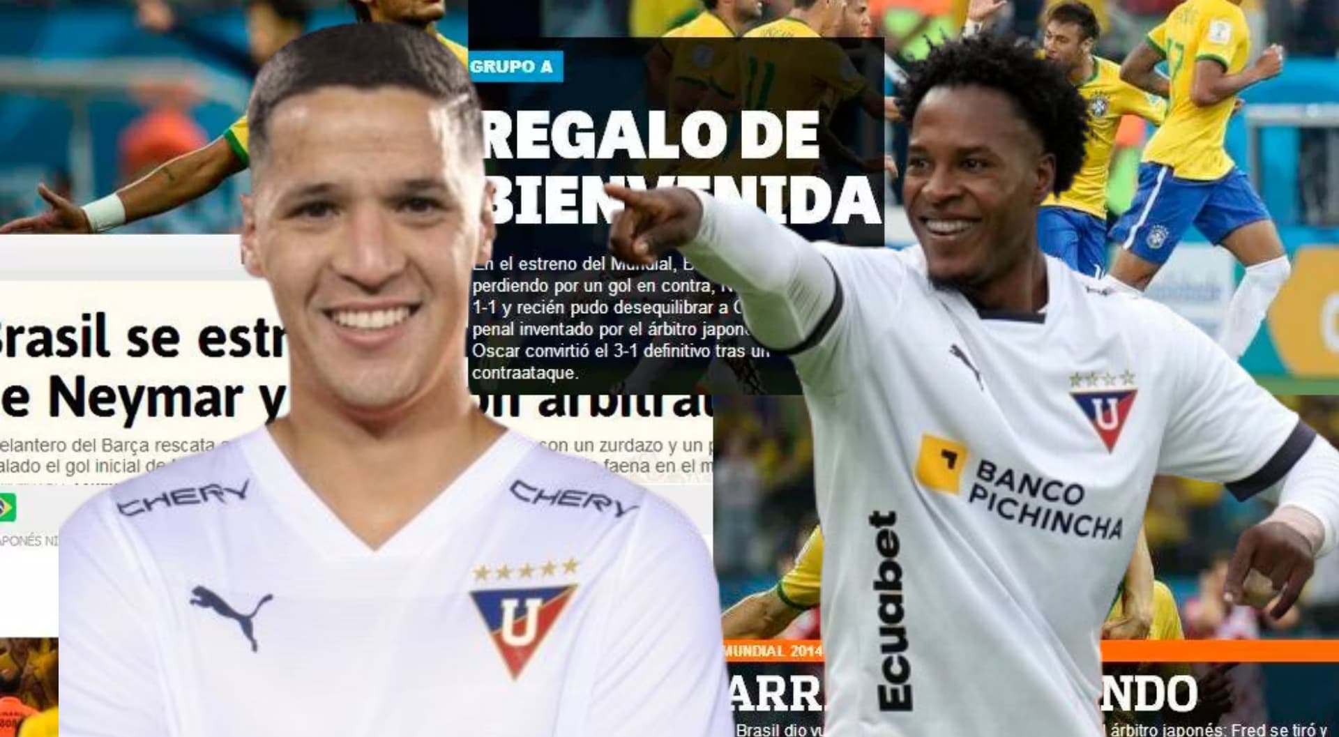 Alex Arce y Jhojan Julio