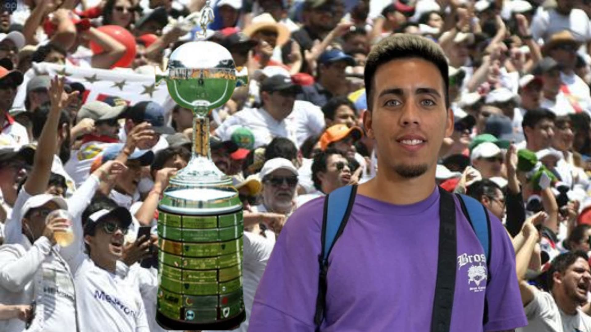 Andrés Zanini llegando a LIga de Quito
