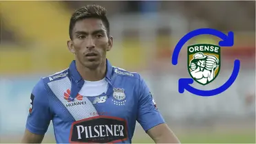 Angel Mena con camiseta de Emelec. Foto. El Universo