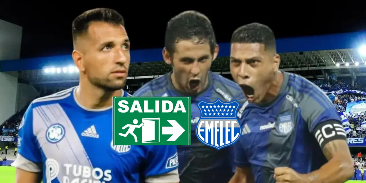 Aníbal Leguizamon, Fernando León gritando. Foto tomada de: Emelec