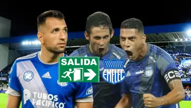 Aníbal Leguizamon, Fernando León gritando. Foto tomada de: Emelec