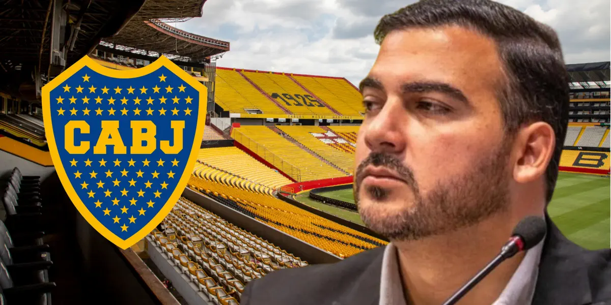 Antonio Álvarez en el estadio Monumental (Foto tomada de: Primicias/Extra/Wikipedia)