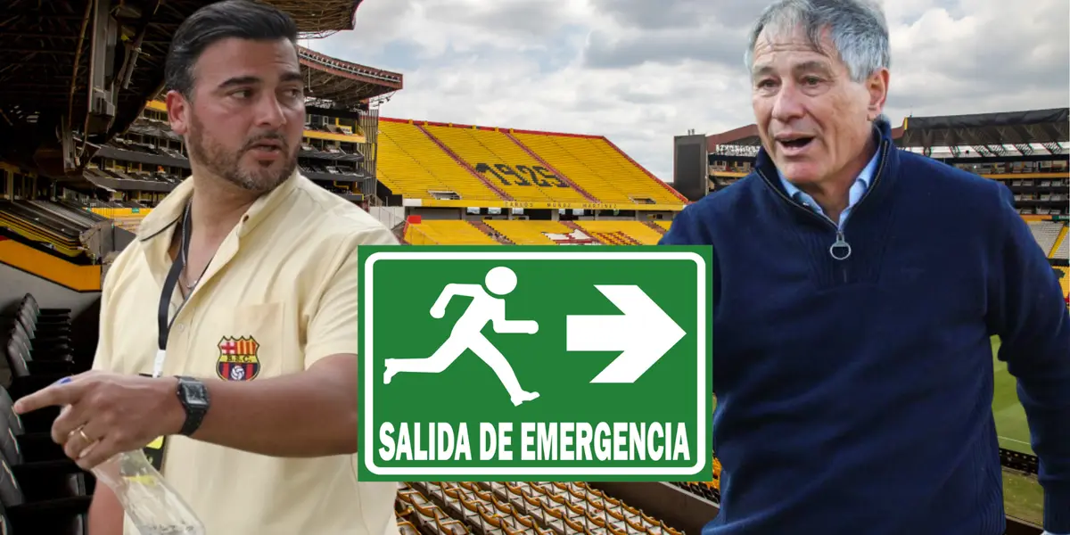 Antonio Álvarez y Ariel Holan (Foto tomada de: Primicias/Ecuavisa/API/AC Planeta Fuego)