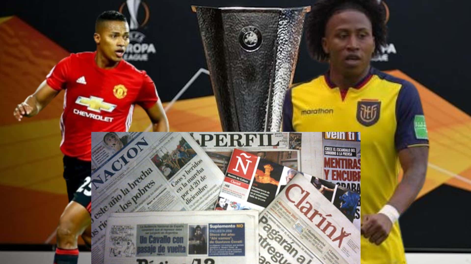 Antonio Valencia y Ángelo Preciado