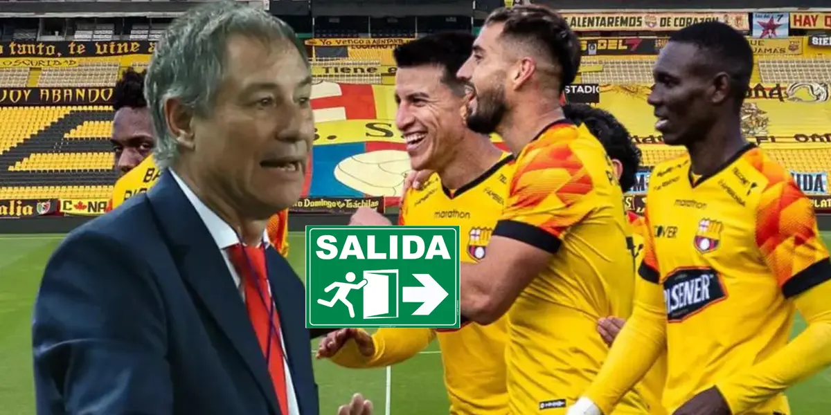 Ariel Holan, jugadores Barcelona SC. Foto tomada de: Barcelona SC