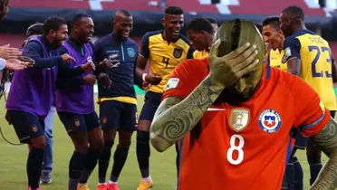 Arturo Vidal y la selecicón de Ecuador