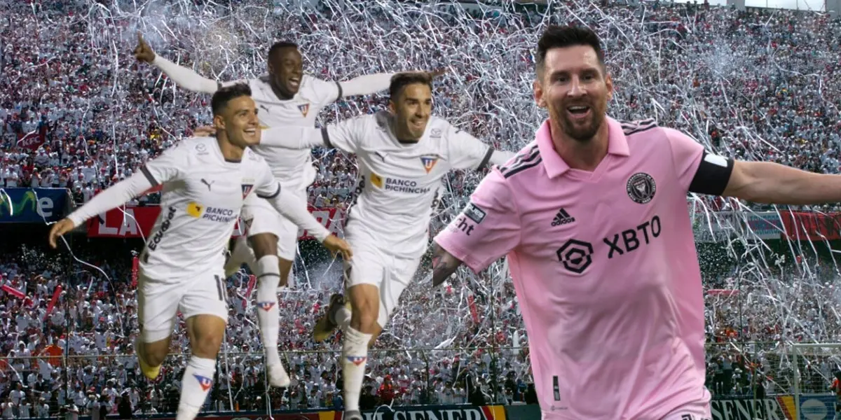 Atención, Liga de Quito podría enfrentar al Inter de Miami de Lionel Messi