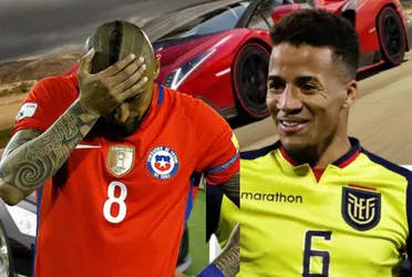 Aunque Chile el quiso baje la carrera, el lujoso auto que maneja Byron Castillo