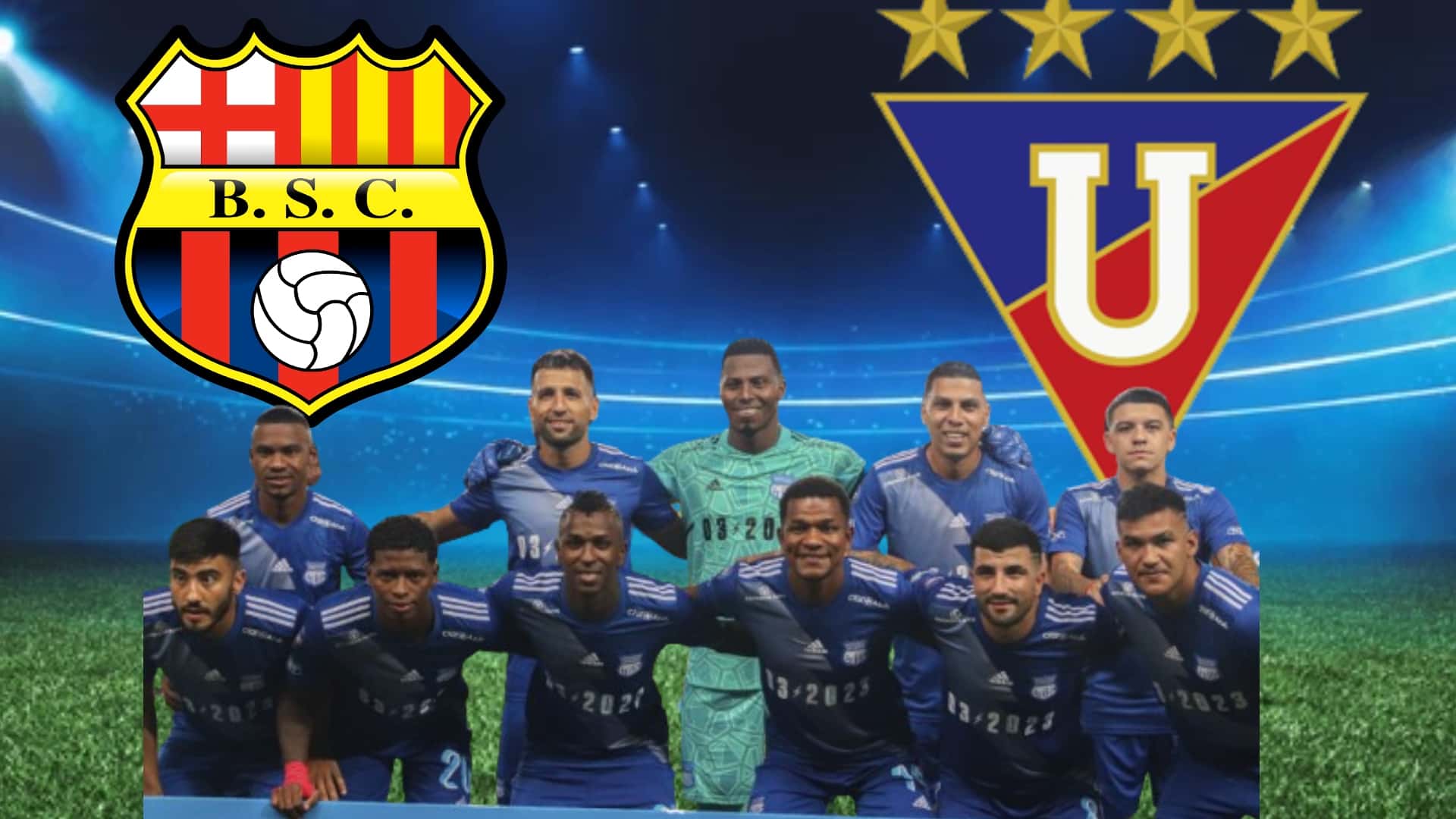 Barcelona SC, LDU y equipo de Emelec