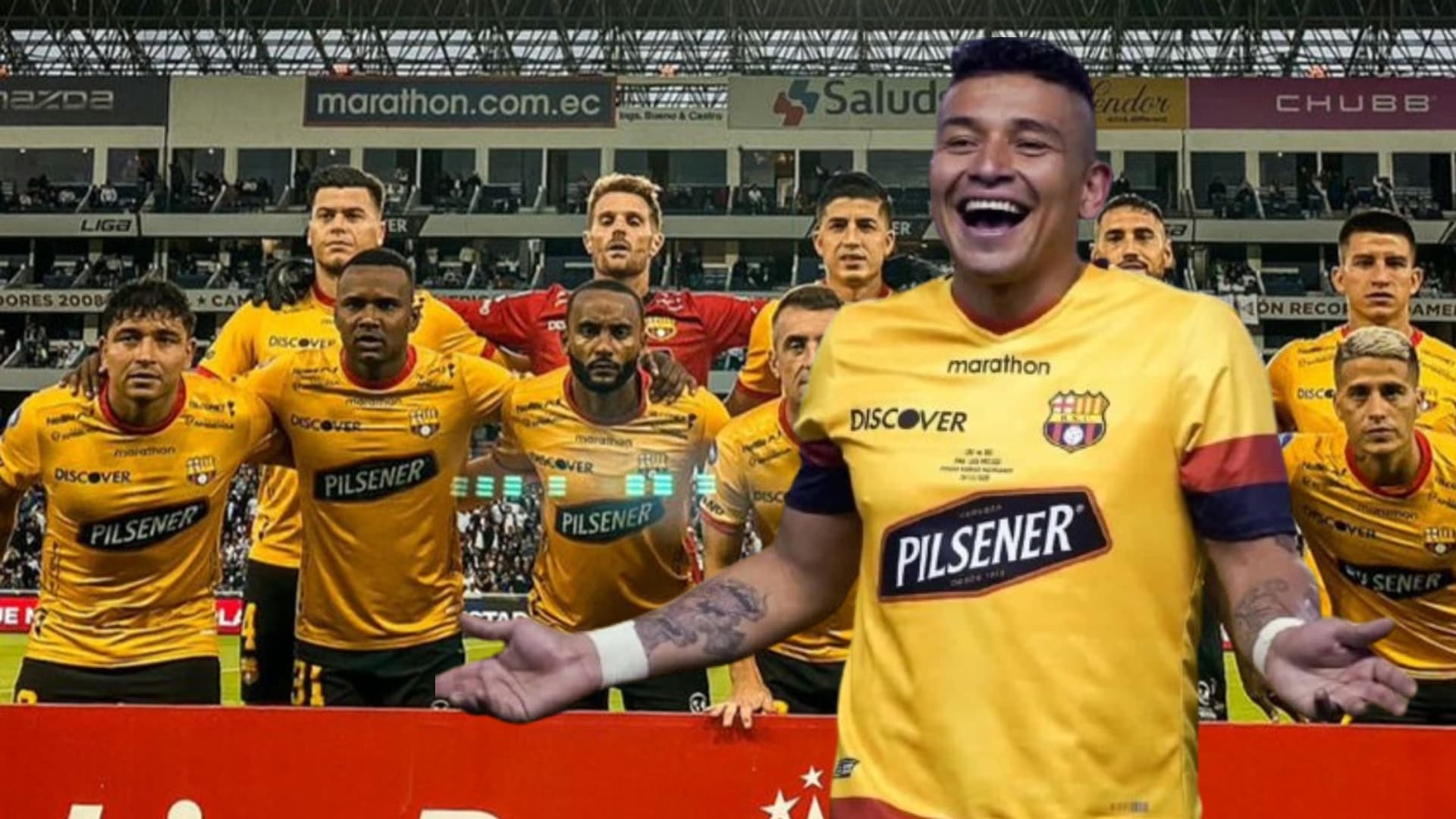 Barcelona SC y Mario Pineida