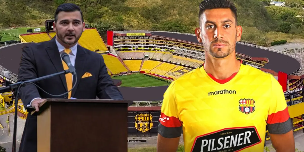 Bruno Piñatares y Antonio Álvarez (Foto tomada de: Barcelona SC)