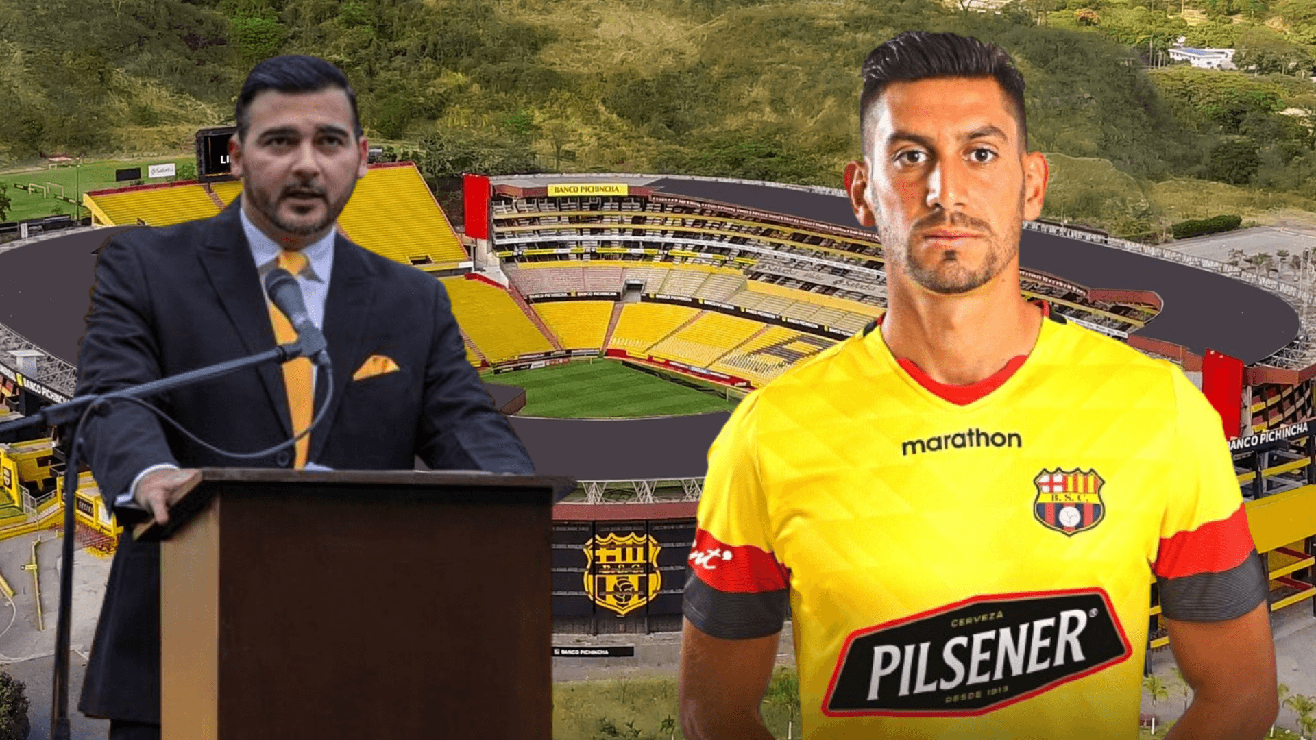 Bruno Piñatares y Antonio Álvarez (Foto tomada de: Barcelona SC)