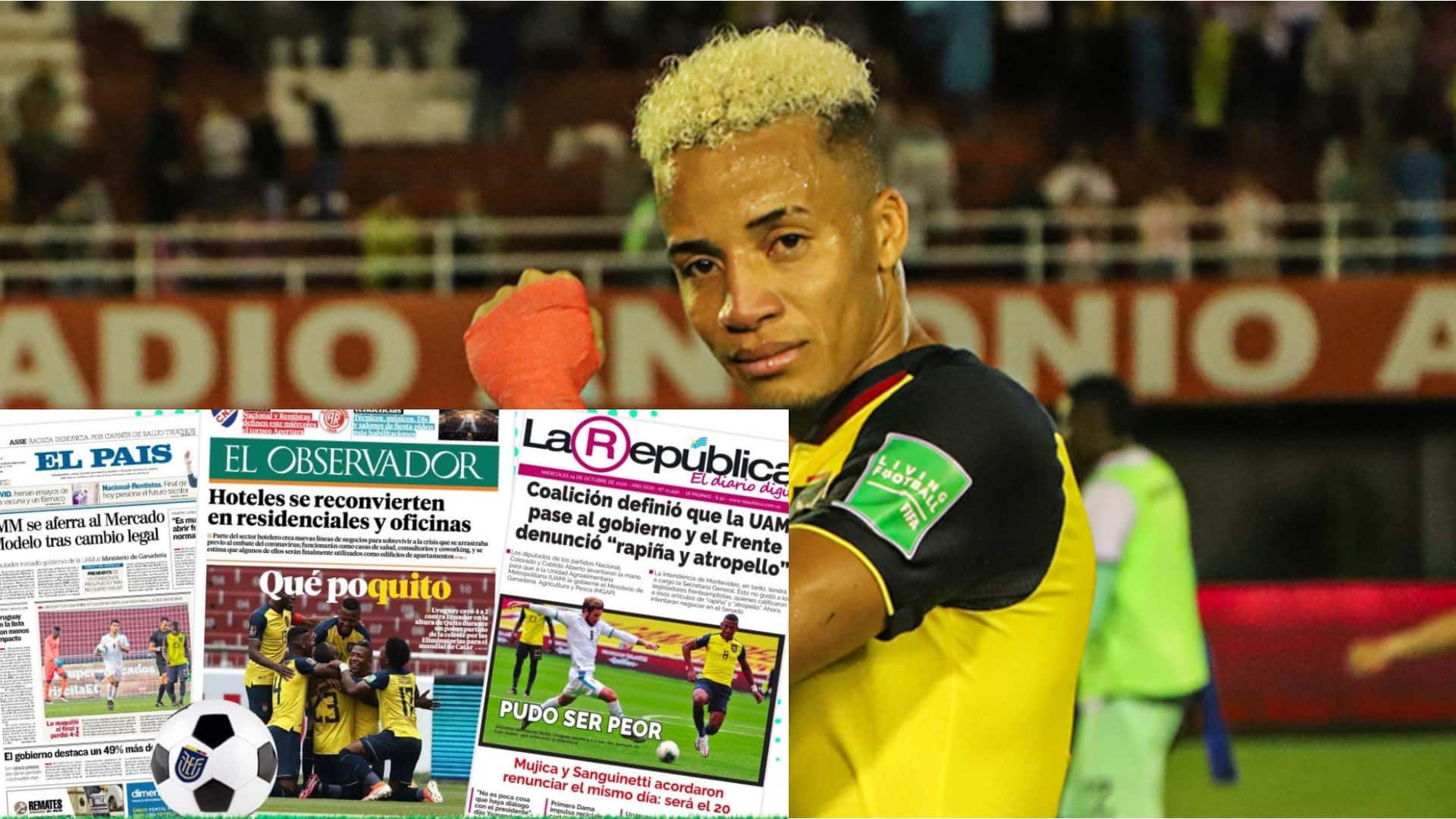 Byron Castillo jugador de Peñarol