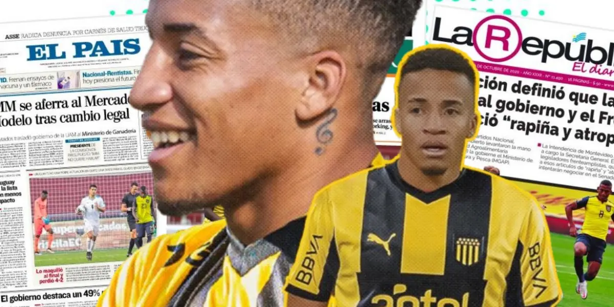 Byron Castillo jugador de Peñarol