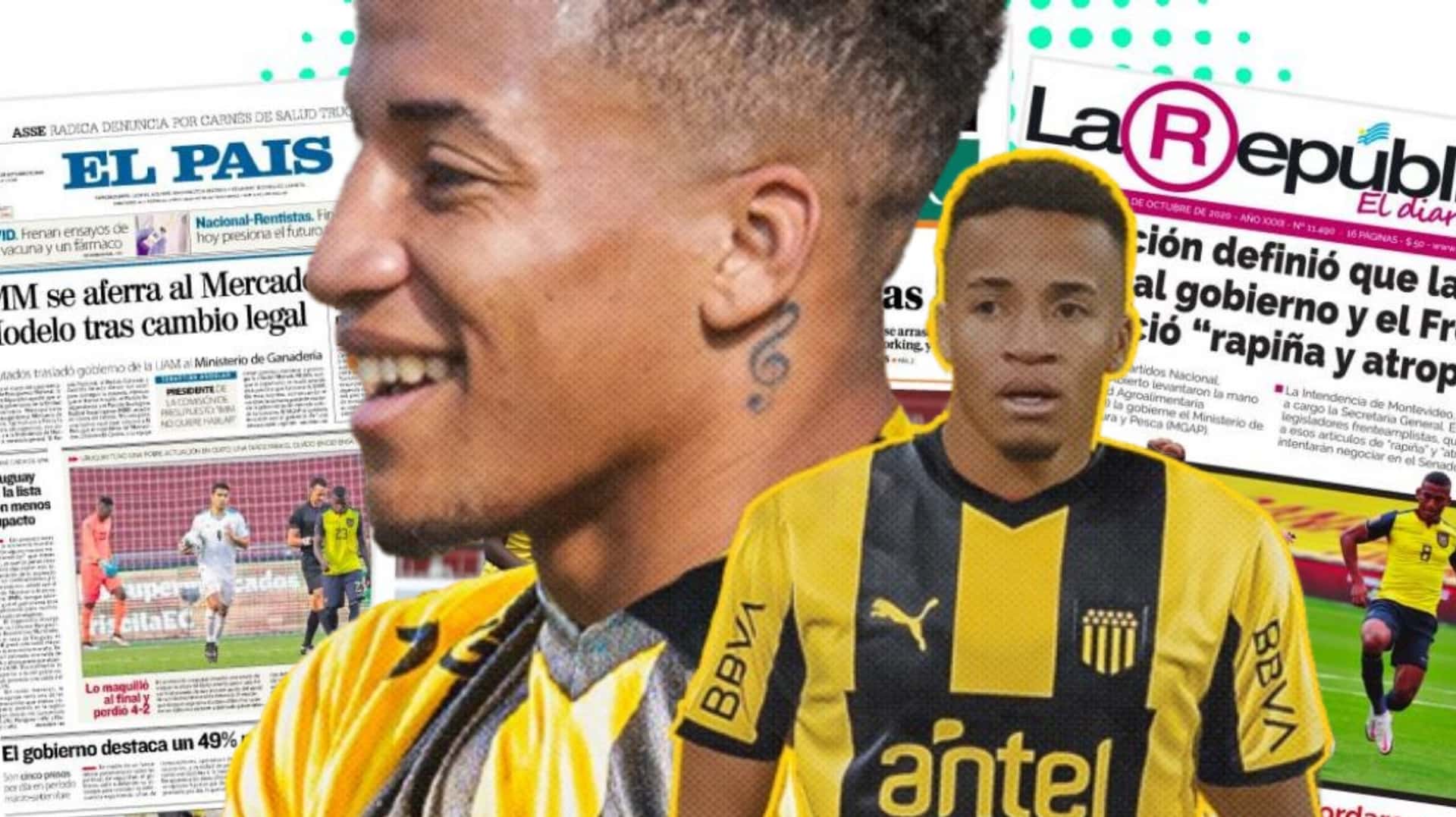 Byron Castillo jugador de Peñarol