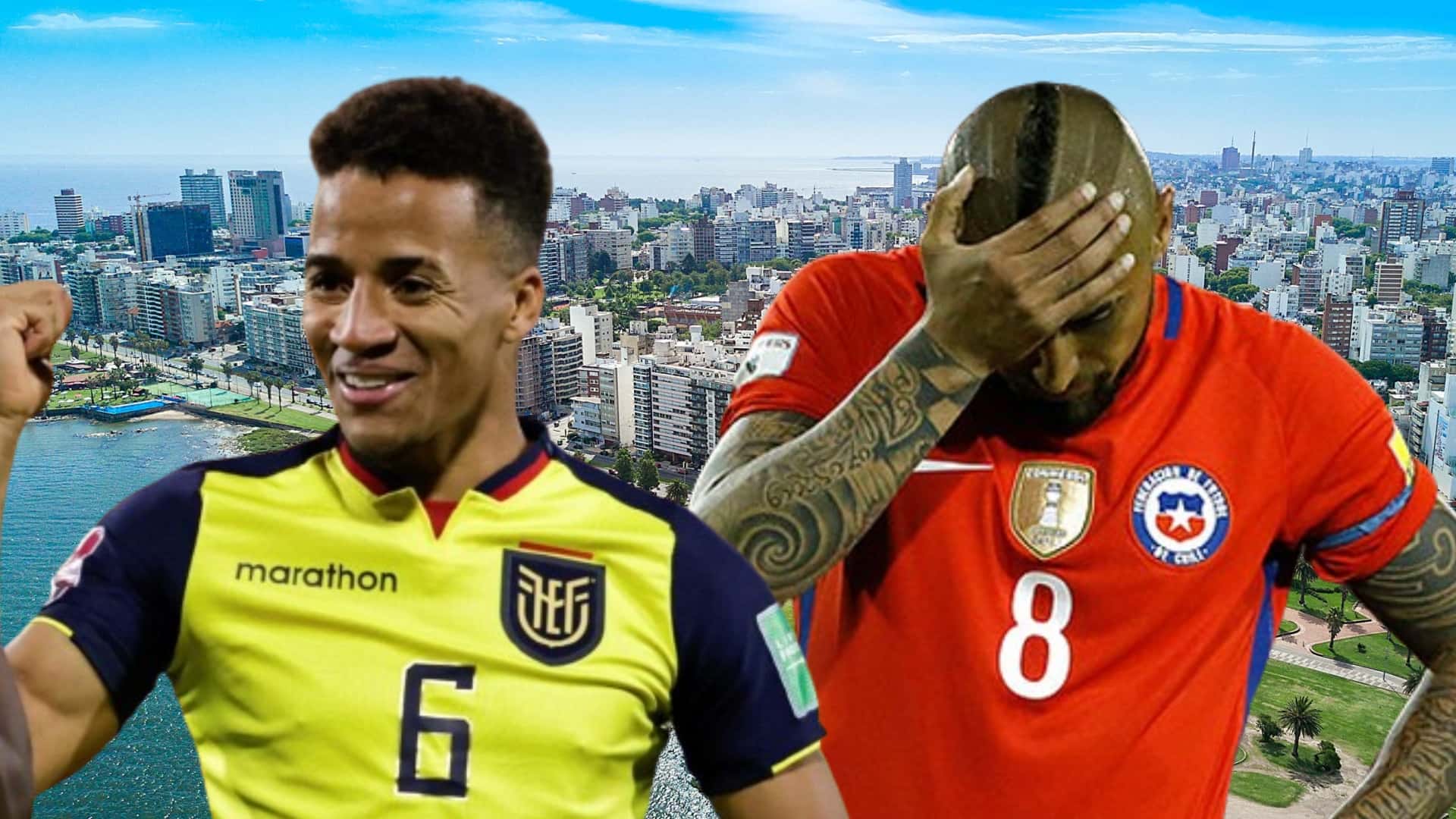 Byron Castillo y Arturo Vidal