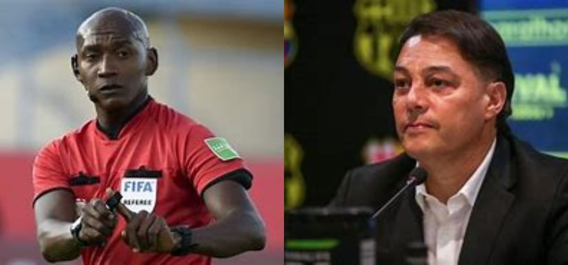 Carlos Alfaro Moreno, presidente de Barcelona SC, alza la voz de protesta por el arbitraje de Augusto Aragón el pasado fin de semana en Sangolquí