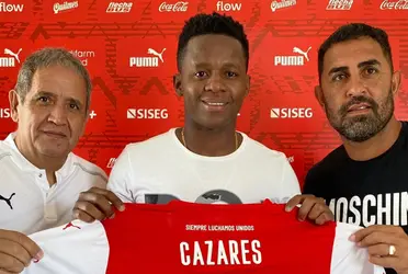 Cazares no pudo disputar el partido de su equipo, Independiente de Avellaneda, ante Estudiantes.