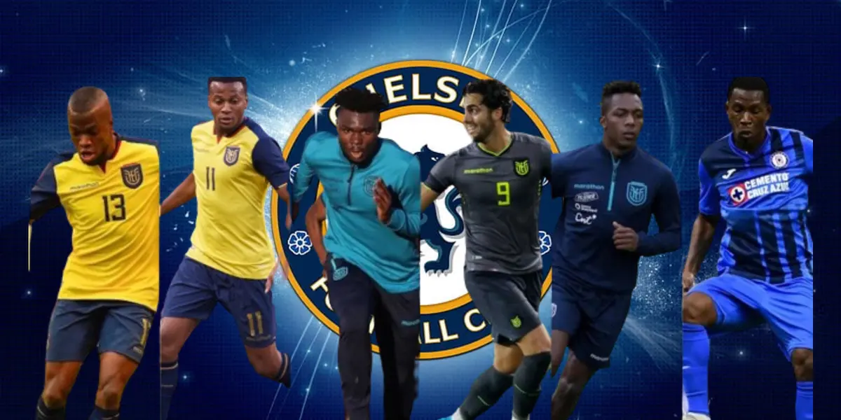 Delanteros ecuatorianos y el Chelsea