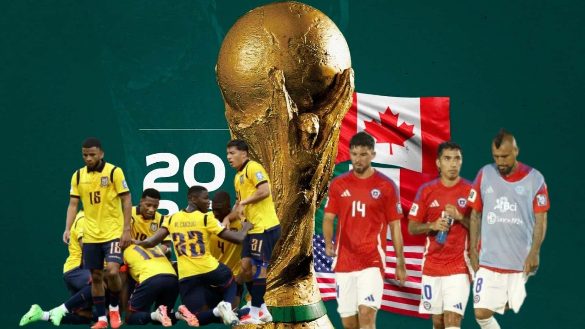 Ecuador y Chile / Foto de: Nación Fútbol Ecuador