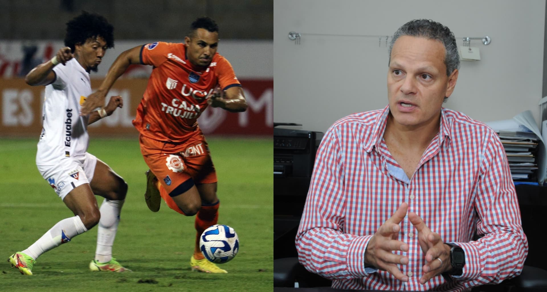 El directivo de Liga de Quito, Esteban Paz, no quedó satisfecho en el trámite del partido ante César Vallejo y las decisiones arbitrales
