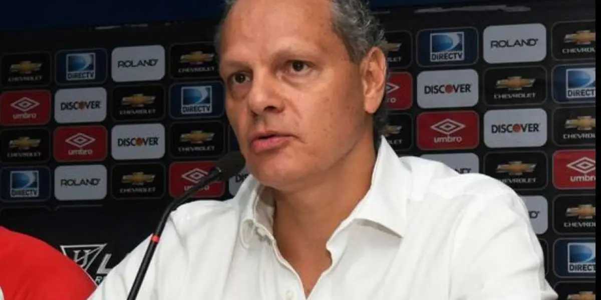 El dirigente de Liga de Quito brindó declaraciones y habló sobre sus delanteros.