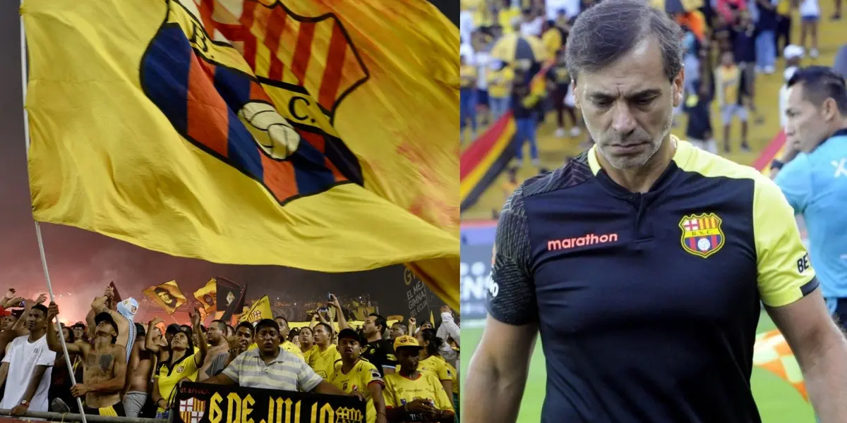 El técnico de Barcelona SC no planteó un buen partido contra Emelec