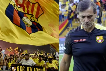 El técnico de Barcelona SC no planteó un buen partido contra Emelec