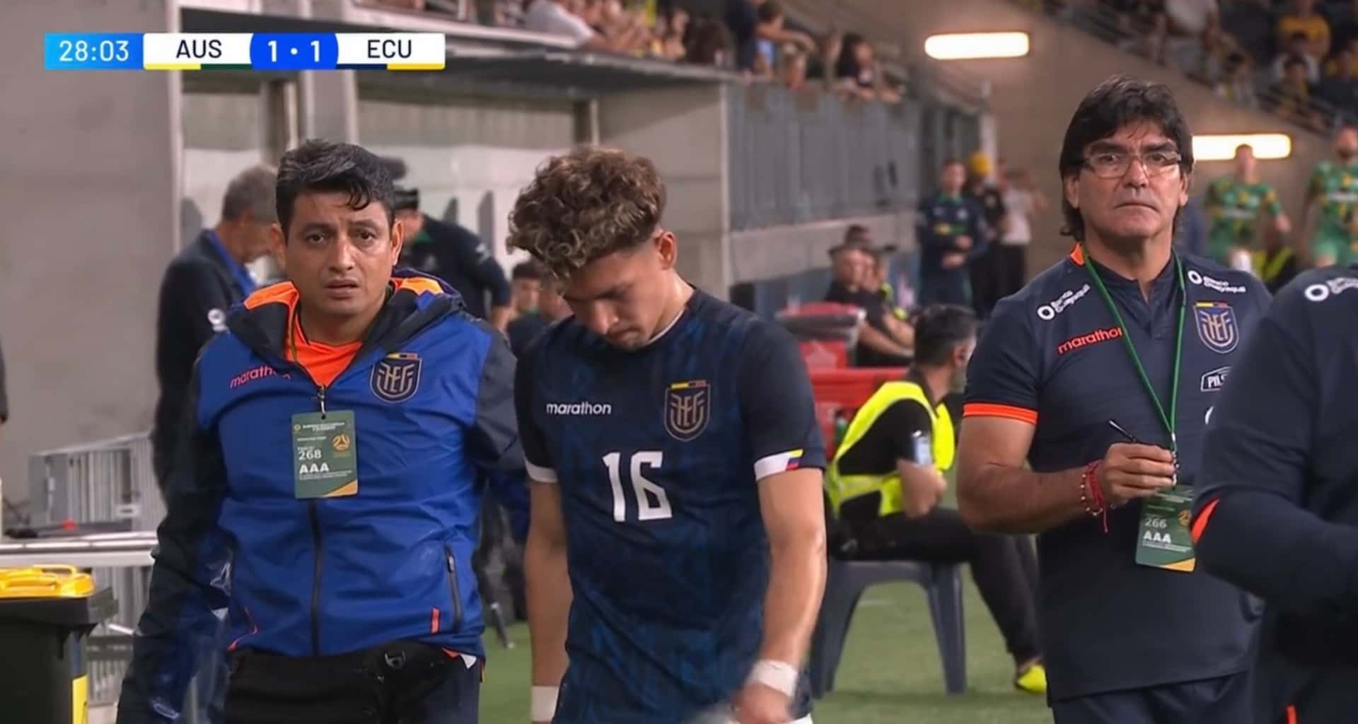 El tiempo que Jeremy Sarmiento estará de baja en la Selección Ecuatoriana