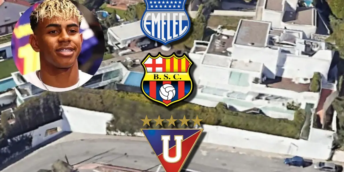 Emelec-Lamine Yamal / Foto: DSports