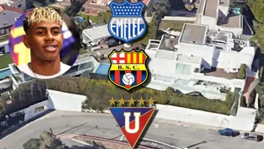 Emelec-Lamine Yamal / Foto: DSports