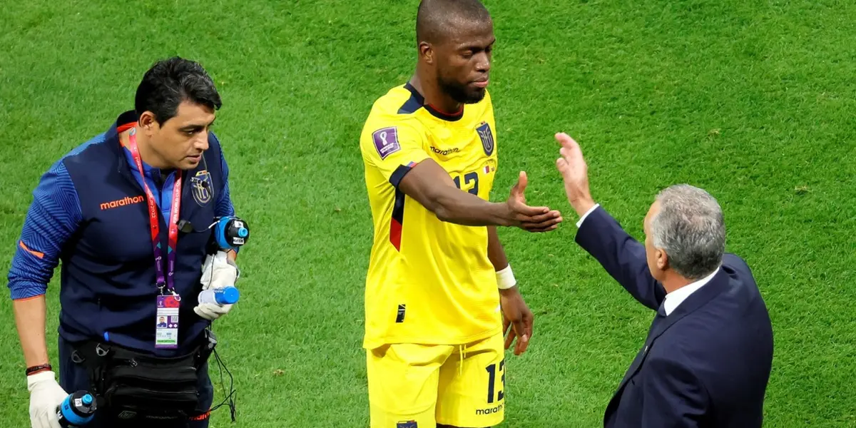 Enner Valencia y Gustavo Alfaro / Foto tomada de: API