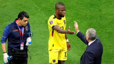 Enner Valencia y Gustavo Alfaro / Foto tomada de: API