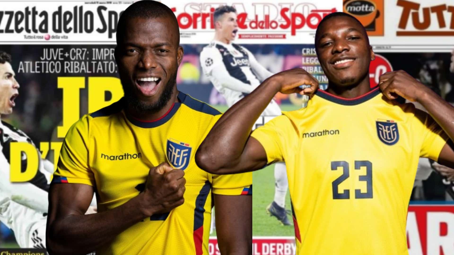 Enner Valencia y Moisés Caicedo