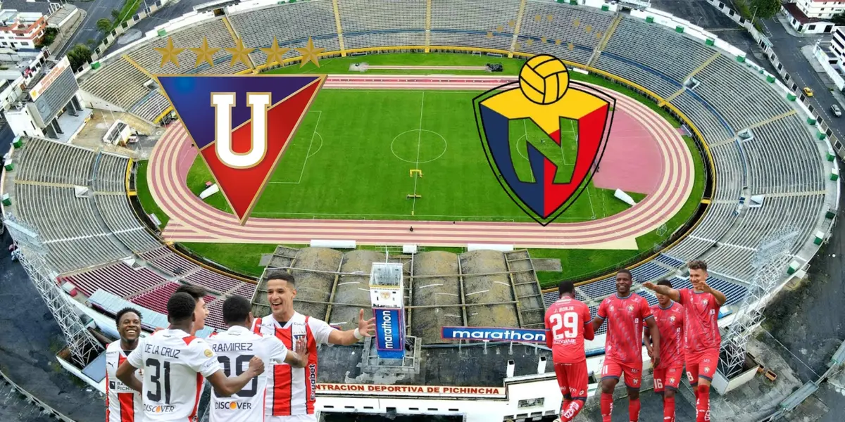 Estadio del Aucas/Jugadores de Liga y Aucas. Foto: via El Comercio/Olé