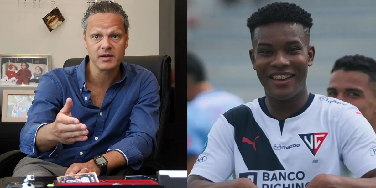 Esteban Paz, principal directivo de Liga de Quito, opinó sobre el rendimiento de Óscar Zambrano en la Copa Sudamericana