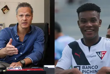 Esteban Paz, principal directivo de Liga de Quito, opinó sobre el rendimiento de Óscar Zambrano en la Copa Sudamericana