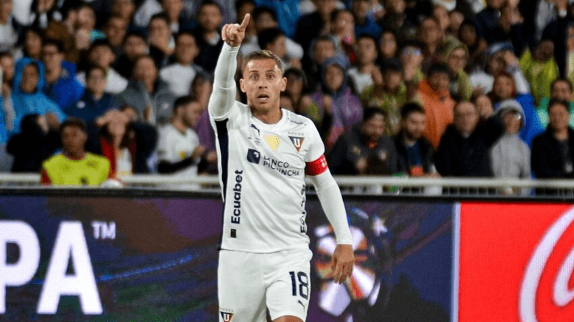 Ezequiel Piovi en Liga de Quito / Foto tomada de: API
