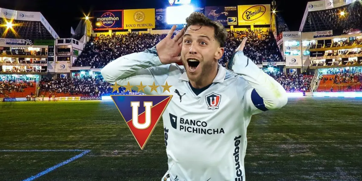 Ezequiel Piovi, escudo Liga de Quito. Foto tomada de: Liga de Quito