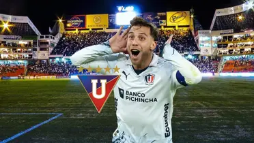 Ezequiel Piovi, escudo Liga de Quito. Foto tomada de: Liga de Quito