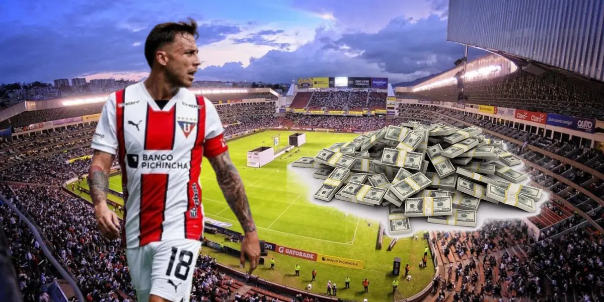 Ezequiel Piovi y dinero / Foto de: Nación Fútbol Ecuador