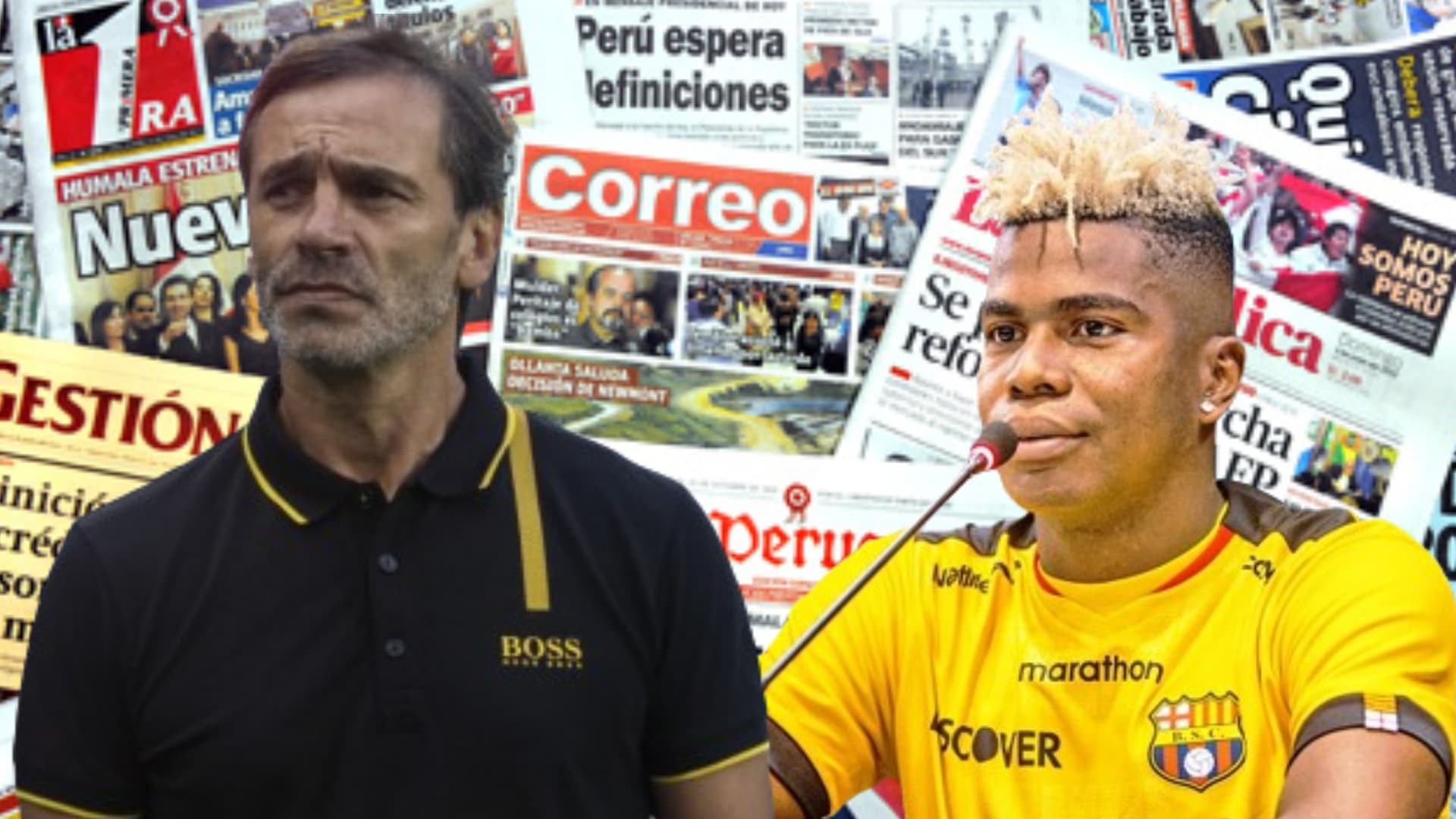 Fabián Bustos y Segundo Portocarrero